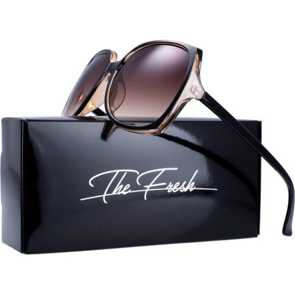 Women\'s‎ Oversized Square Jackie O Cat Eye Hybrid Butterfly Fashion Sunglasses main image 4